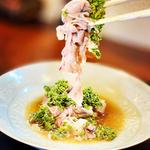 豚しゃぶ　花山椒