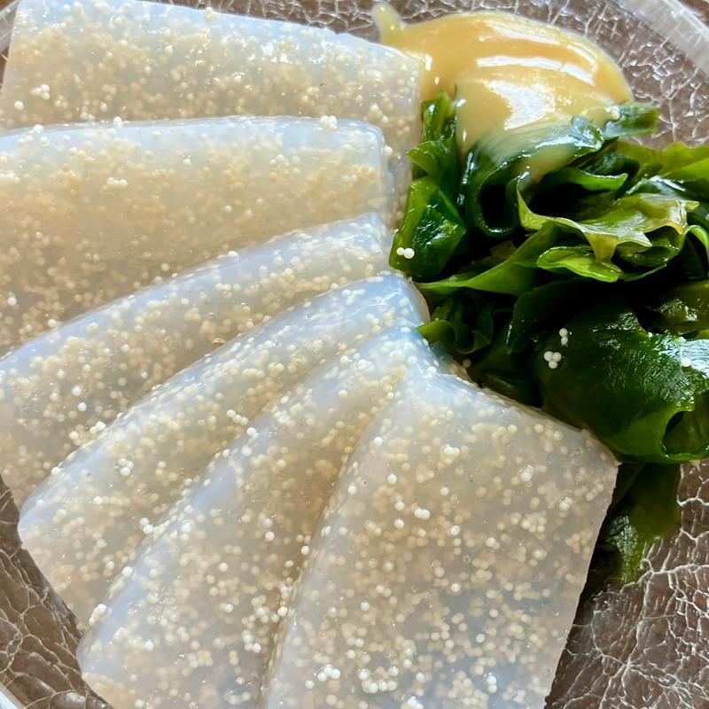 子持ち蒟蒻(大起水産 街のみなと まぐろパーク 堺本店)