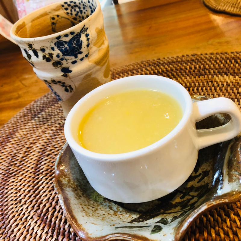 コーンスープ_欲張りランチ(ふきのとう 杏仁香)