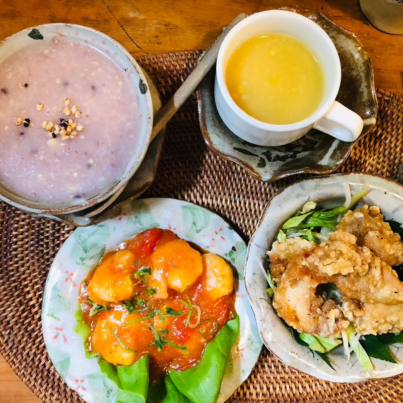 欲張りランチ(ふきのとう 杏仁香)