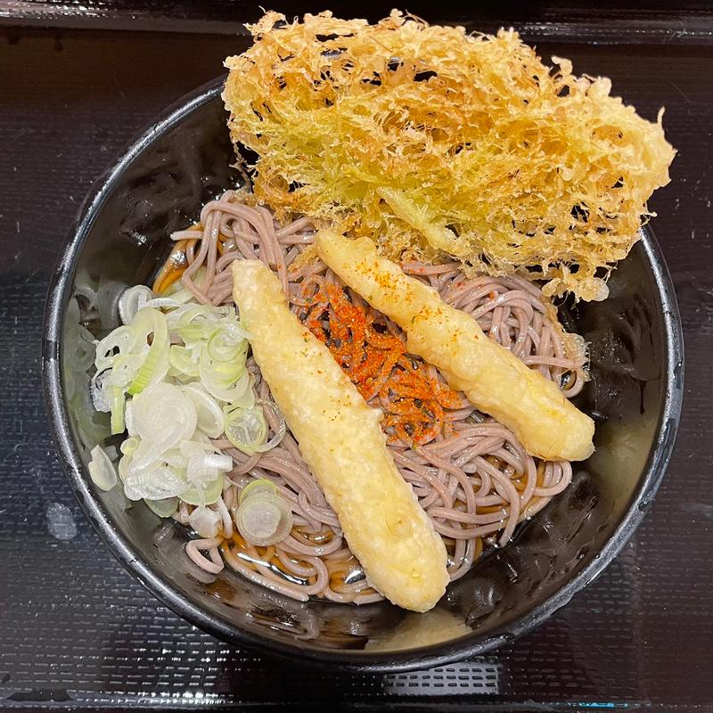 ヤングコーン天そば(よもだそば 名古屋サンロード店)