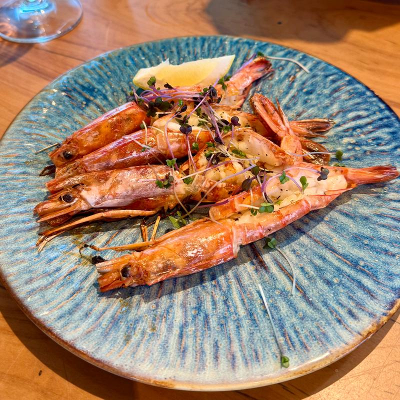 赤海老のプランチャ(La Coquina cerveceria)