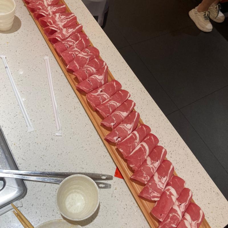 1mラムスライス(海底撈火鍋 海浜幕張店)