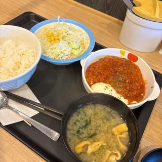 うまトマハンバーグ定食