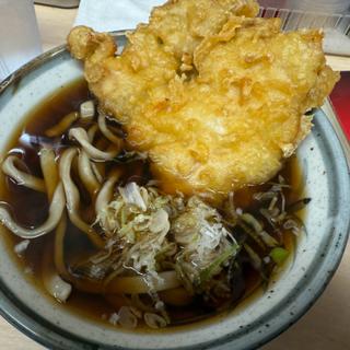 極上太麺鶏天そば（温）