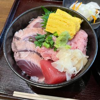 かつお・ねぎとろ丼(なお八)