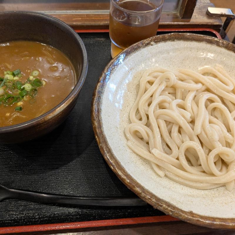 牛カレーつけめん(手打ちうどん　こんぴら茶屋)
