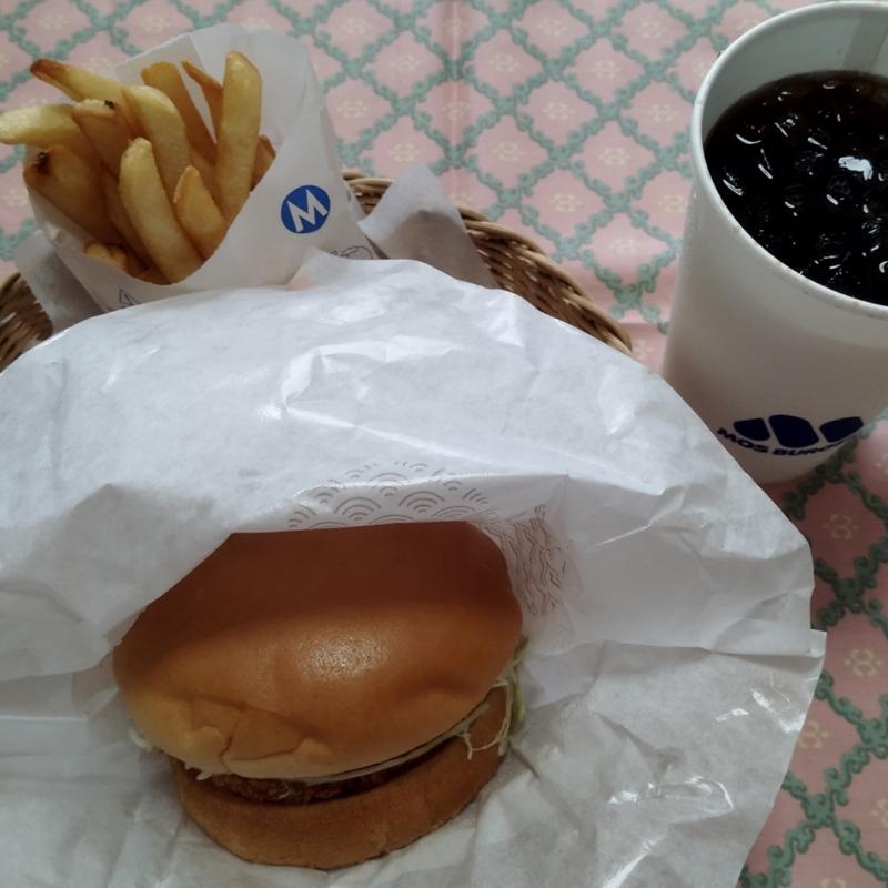 昼割セット(海老カツバーガー)(モスバーガー京成立石店)