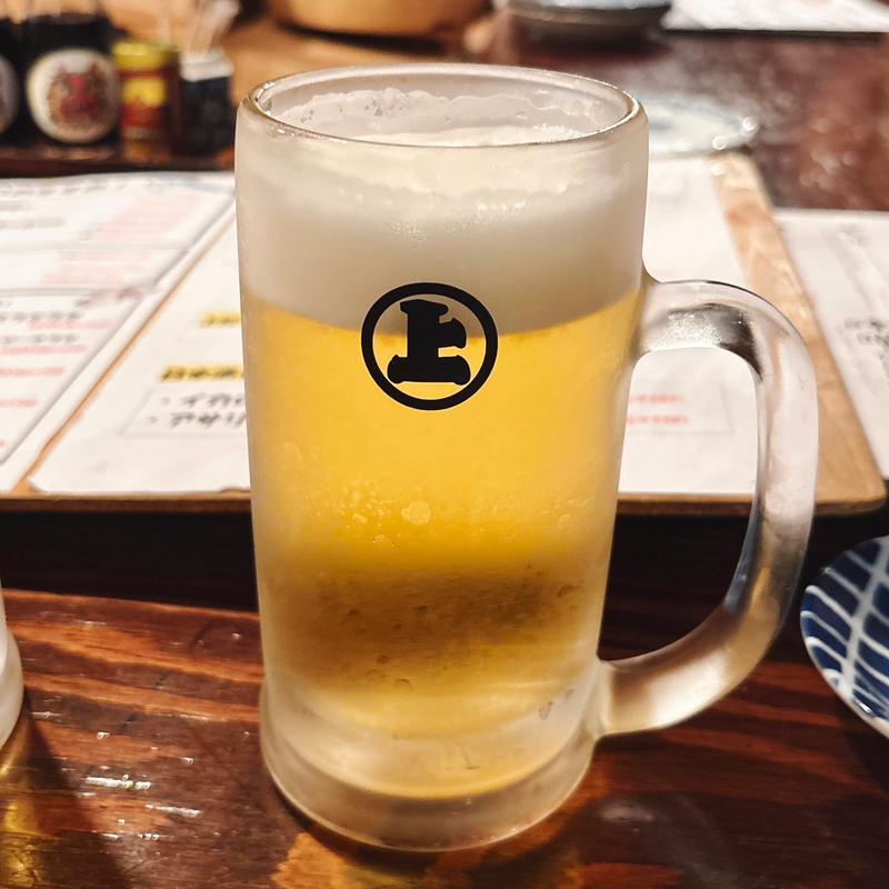 アサヒプレミアム生ビール熟撰(中)(秋田番屋酒場)