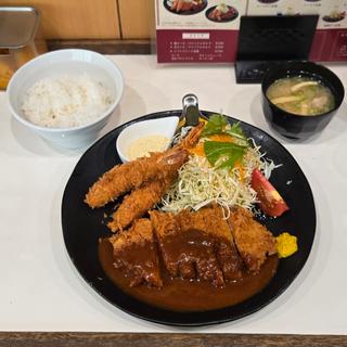 ロースカツ&海老フライ定食