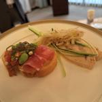 鶏ハム、ブルスケッタ