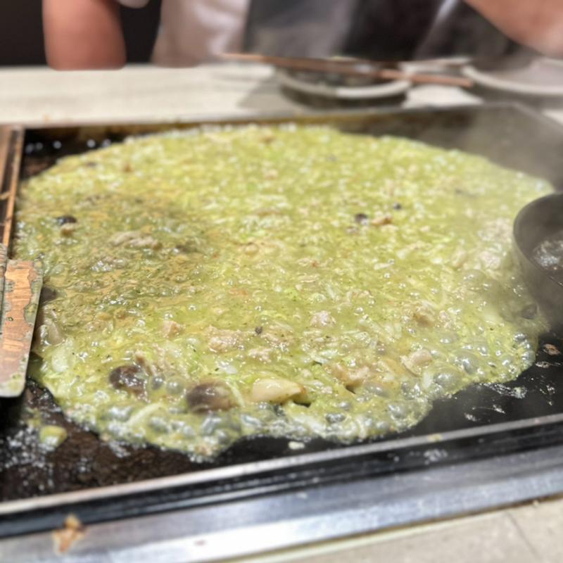 鶏きのこジェノヴェージェもんじゃ(MOHEJI 新丸ビル)