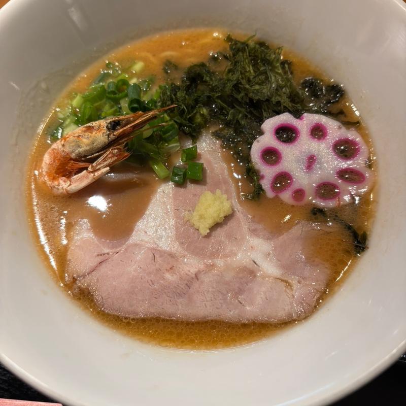 濃厚甘えびラーメン(金沢濃厚甘えびラーメン 紅牡丹)