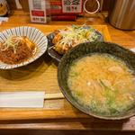麻婆豆腐と鶏の竜田揚げ膳