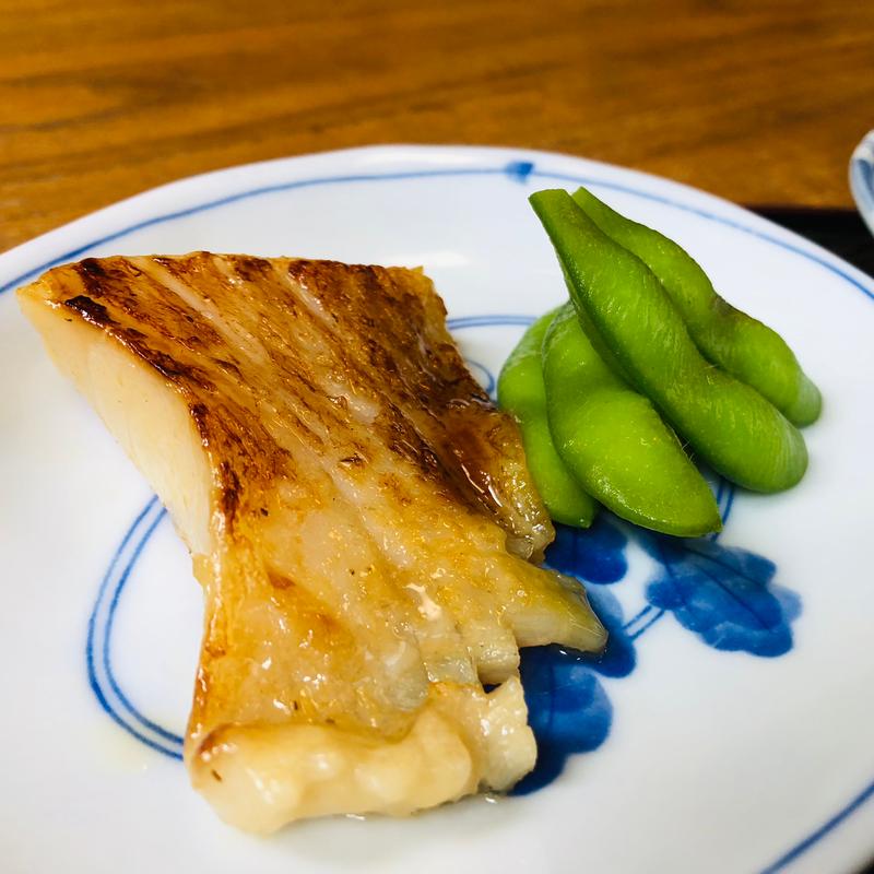 銀鰈の西京焼き_おまかせ定食(味処すえなが )