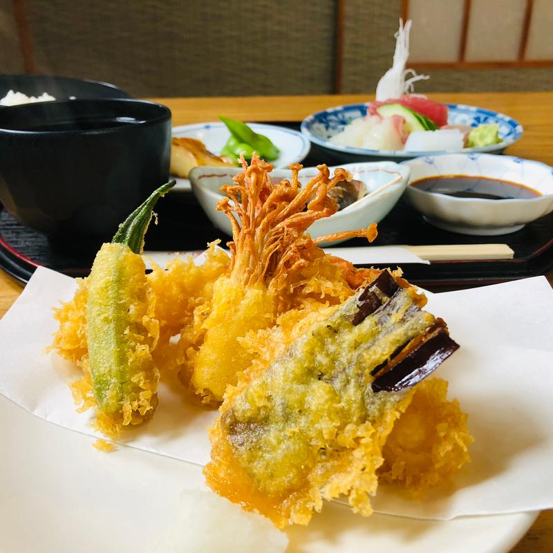 天ぷら_おまかせ定食(味処すえなが )