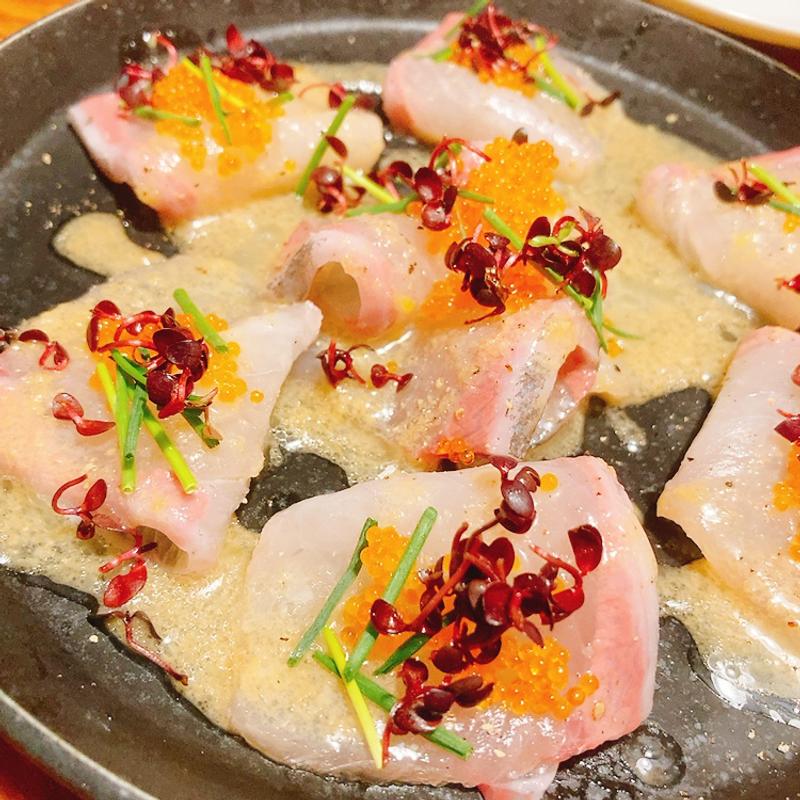 カンパチのカルパッチョ(Bistro Ruelle)