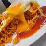 オムライス＋ミニハンバーグ＋目玉焼き