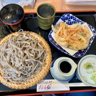 かき揚げ天せいろ（粗挽きそば）(粗挽きそば 手打ち 日本橋福田雅之)