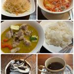 ランチセット(グリーンカレー、トムヤンクン)