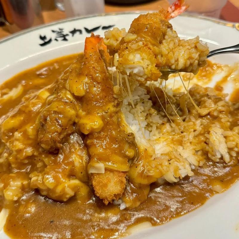 エビフライカレー チーズ(上等カレー 渋谷本店)