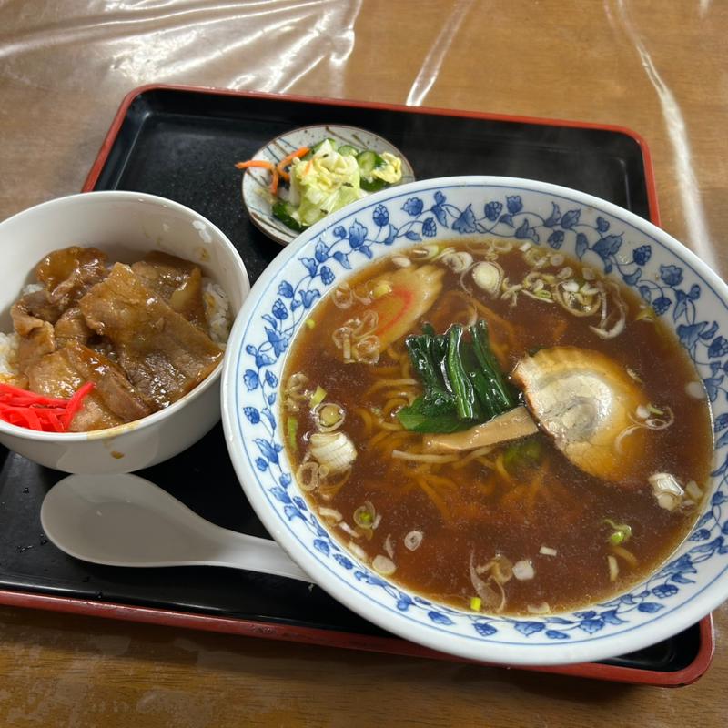 焼肉丼　ラーメンセット(春美食堂 )