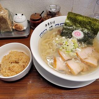 中華そば＋肉めし(中華そば 馥)