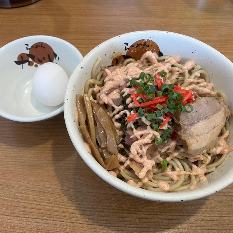 かいじの高菜明太マヨ牛油そば (限定)(らーめんかいじ 泉店)