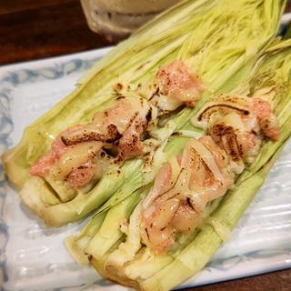 ヤングコーン明太マヨ焼き(焼売スタンド きんぎょ)