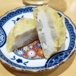 海老しんじょうのレンコン挟み天