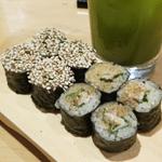 〆鯖ガリ胡麻巻き(めのじ)
