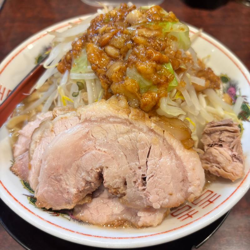 ラーメンプチ野菜マシアブラマシカラメ(ぶっ豚 聖蹟桜ヶ丘店)