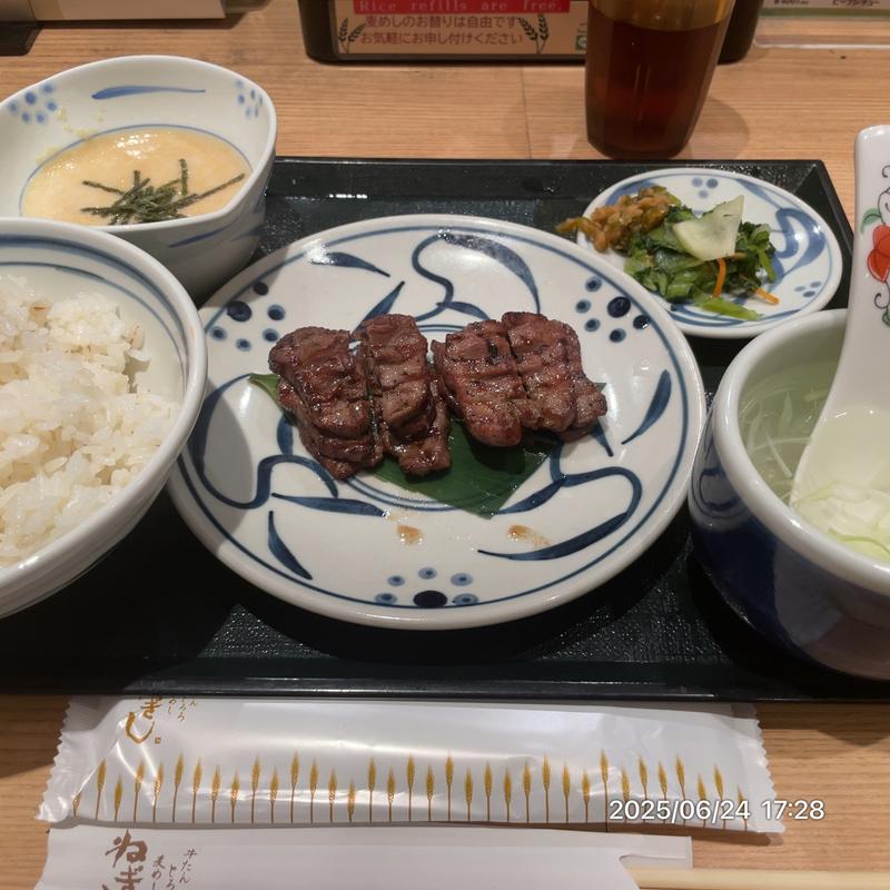 がんこちゃんセット(牛タン とろろ 麦めし ねぎし 横浜ポルタ店)