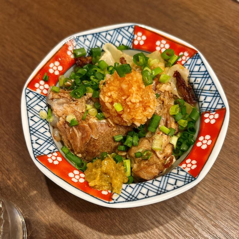 豚軟骨のおろしポン酢(牛すじ葱丸)