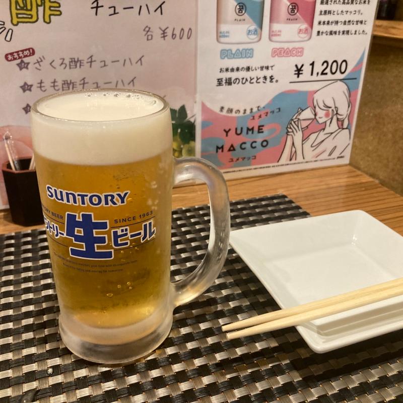 サントリー生(蛸焼逸品 蛸若 京都伏見)