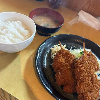 串カツ定食ランチ
