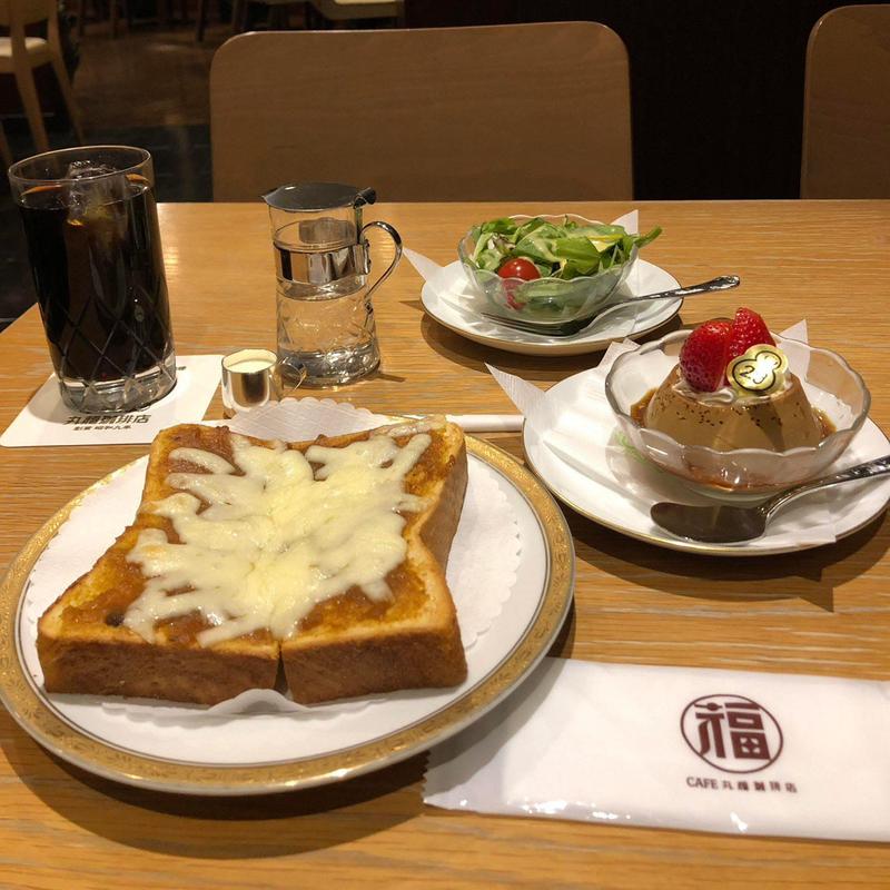 カリートースト 珈琲プリン(丸福珈琲店 東武池袋店)