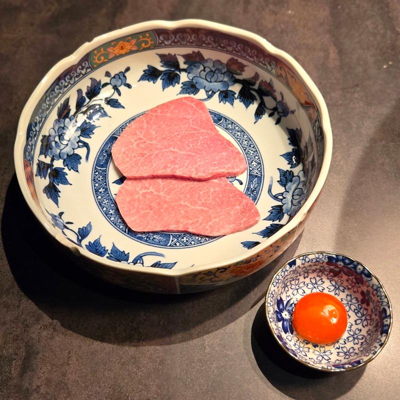 熟成宮崎黒毛和牛ヘレ 焼きすき風(焼肉 㐂舌)