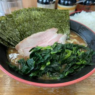 のりほうれん草ラーメン のり追加5枚