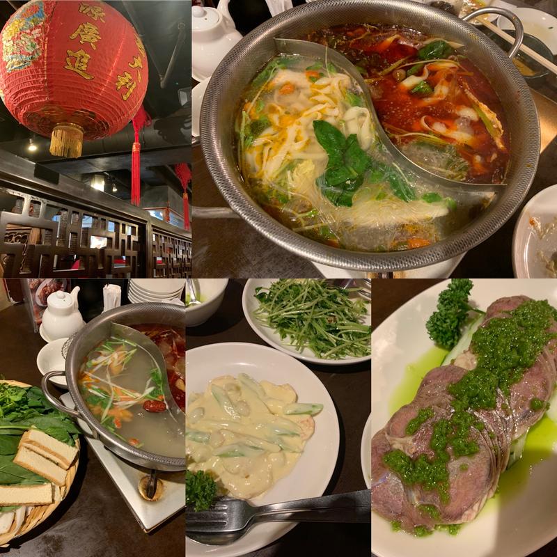 火鍋と刀削麺ほか(刀削麺・火鍋・西安料理 XI’AN(シーアン)新宿西口店)