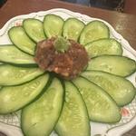 きゅうりと梅ミョウガ