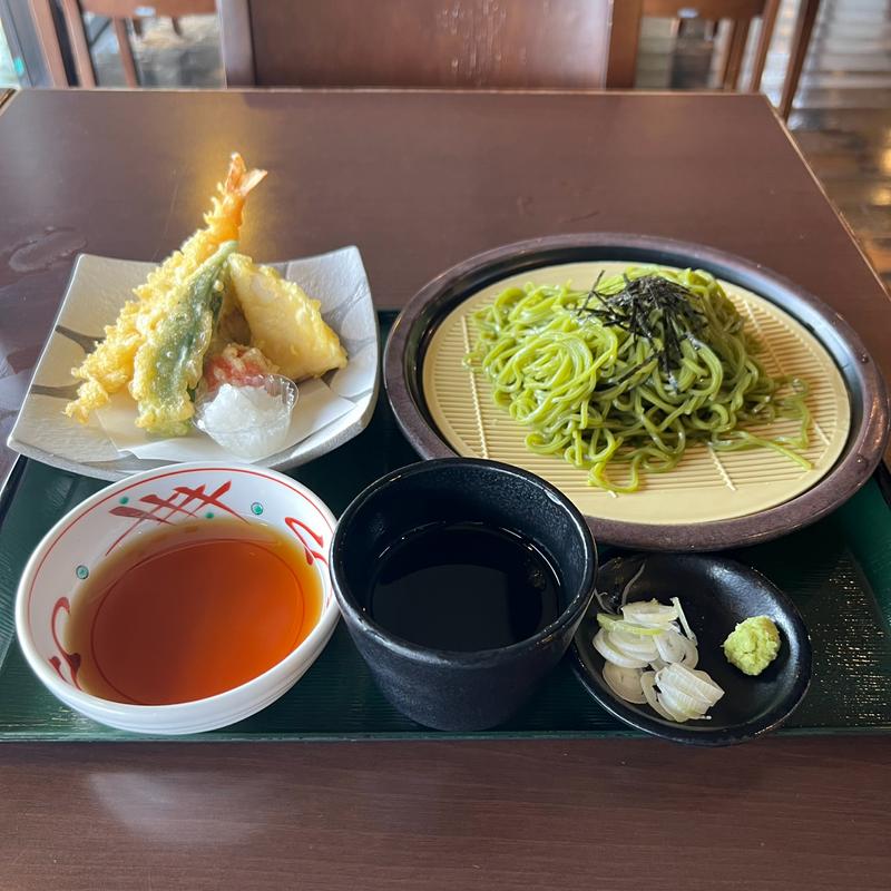初夏の天盛り茶そば(宮沢湖温泉 喜楽里別邸)