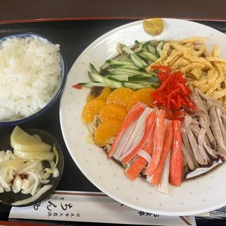 冷やし中華大盛り+半ライス(ちんや食堂 )