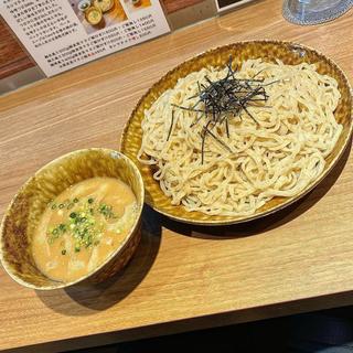 信州トリプル味噌鶏白湯つけSobaにシマチョウ 麺並盛り