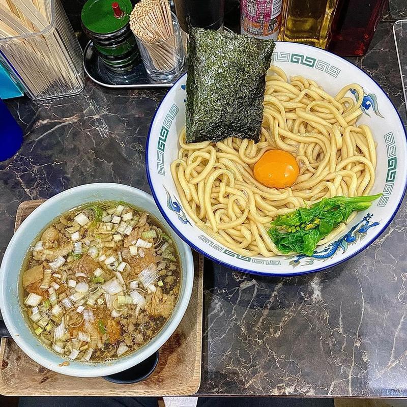 熟盛釜玉魚介しょうゆつけめん 大300g(群青 )