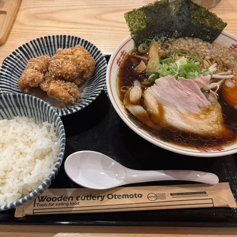 京丹後ラーメン唐揚げセット(麺倶楽亭 )