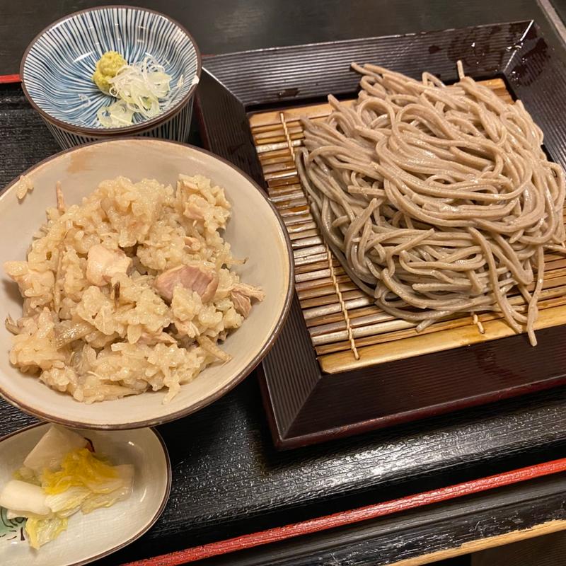 かやくご飯定食(蕎麦切り きうち)