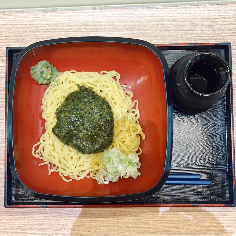 ぎばさラーメン冷(駅そば　しらかみ庵)