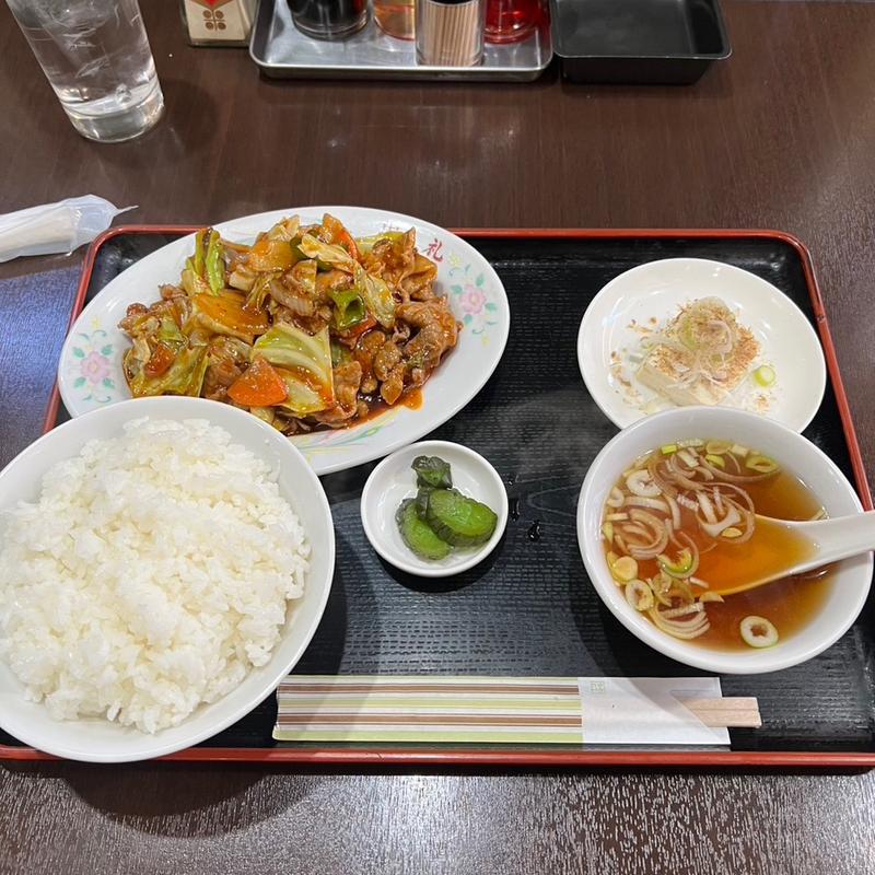 回鍋肉定食(周礼)