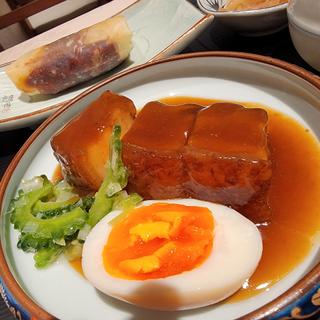 中華御膳Ⓑ沖縄豚のラフテー(中華美食 島袋)